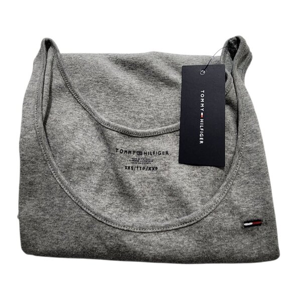 Tommy Hilfiger Women's Solid White Tank Top Flag Logo XXS New - Picture 4 of 5